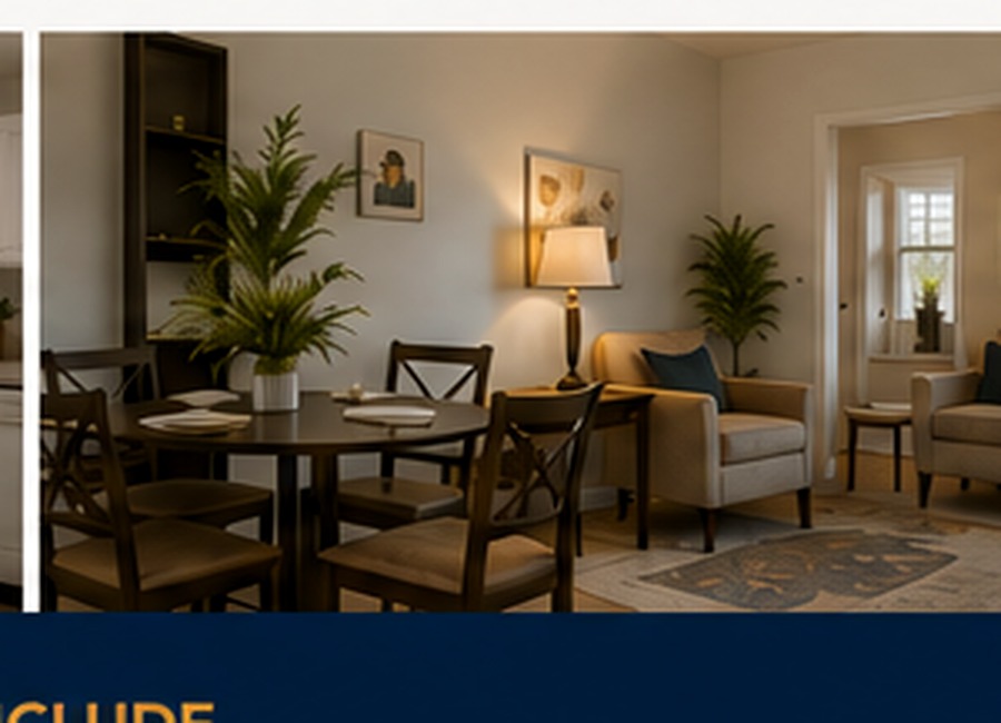 Shared dining and living area